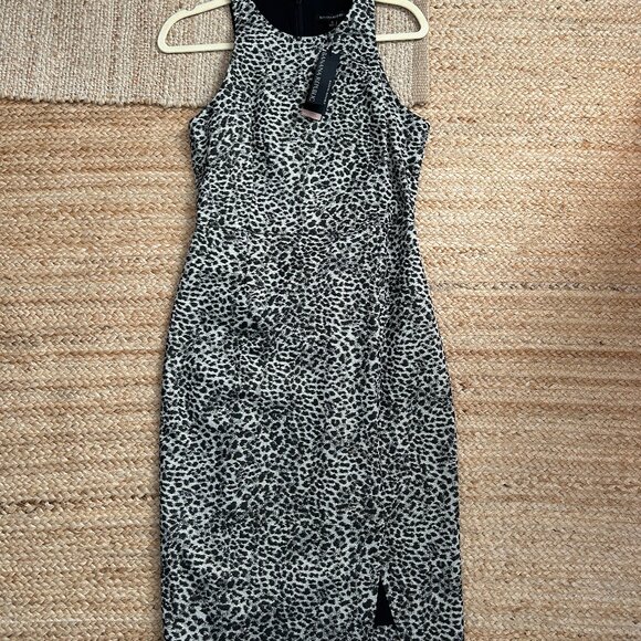 NWT Leopard Print Sheath Dress - Picture 1 of 10